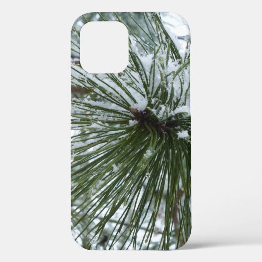 雪の松の針冬自然撮影 Case-Mate iPhoneケース (裏面)
