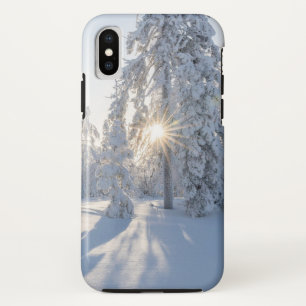 雪の松 iPhone X ケース
