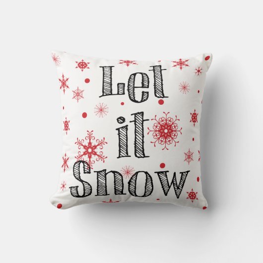 雪の枕 クッション (正面)