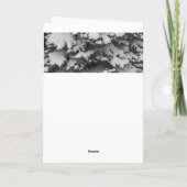 雪の枝が織りなす ホリデーカード (裏面)