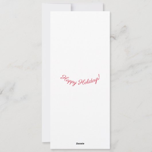 雪の枝のスズメ シーズンカード (裏面)