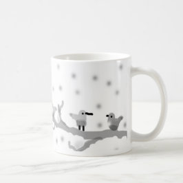 "雪の枝の上の鳥"クラシックマグカップ11オズ コーヒーマグカップ