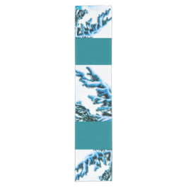 雪の枝テーブルランナー ショートテーブルランナー