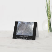 雪の枝ノテカード カード (裏面)