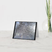 雪の枝ノテカード カード (正面)