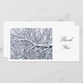 雪の枝 – ありがとう サンキューカード (正面/裏面)