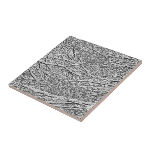 雪の枝 タイル (側面)