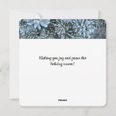 雪の枝 - フラットなホリデーカード シーズンカード (裏面)