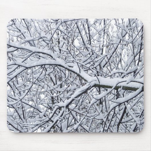 雪の枝 マウスパッド (正面)