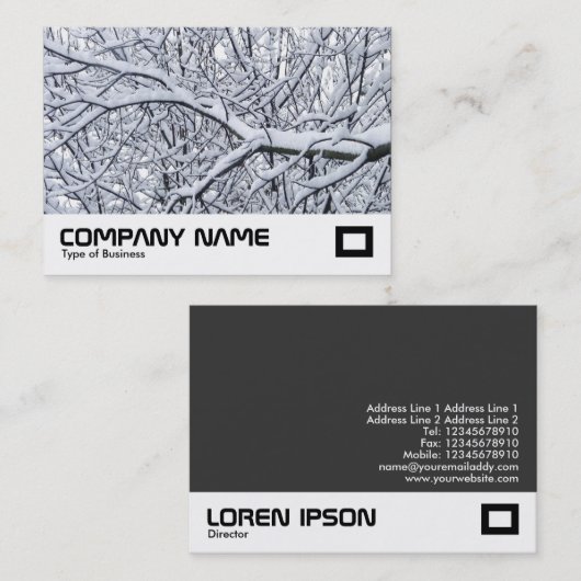 雪の枝 名刺 (正面/裏面)