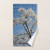 雪の枝#1 #winter #wall #art バスタオルセット (ハンドタオル)