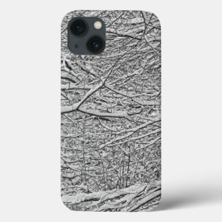 雪の枝 iPhone 13ケース