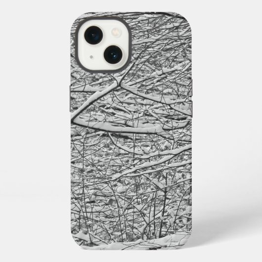 雪の枝 iPhoneケース (裏面)