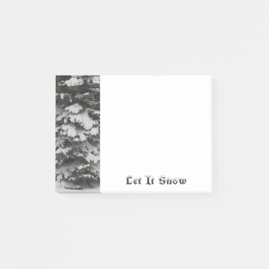 雪の枝Post-It®ノート ポストイット (正面)