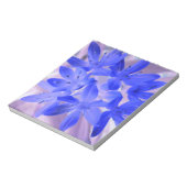 雪の栄光ショッキングな青のメモ帳 ノートパッド (回転)