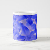 雪の栄光ショッキング青いマグカップ ジャンボコーヒーマグカップ (正面)