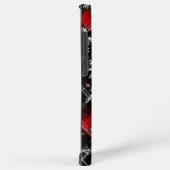 雪の格子状の格子縞 SAMSUNG GALAXYケース (右側面)