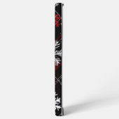 雪の格子状の格子縞 SAMSUNG GALAXYケース (左側面)