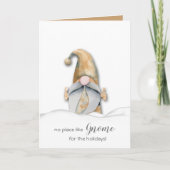 雪の格言クリスマスフォールディング シーズンカード (正面)