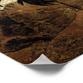 雪の梅とツーンクレーン(明代) ポスター (角)