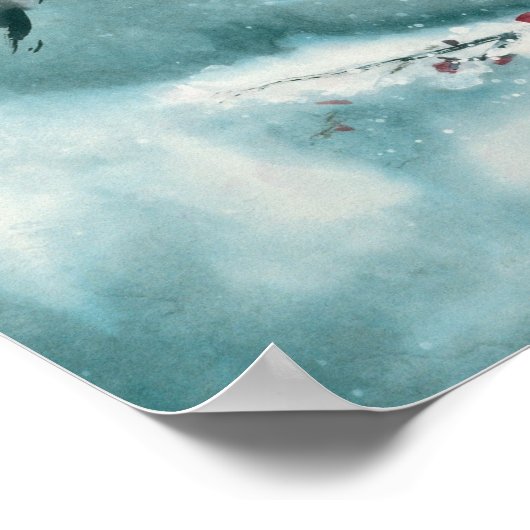 雪の梅 ポスター (角)