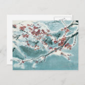 雪の梅 ポストカード (正面/裏面)