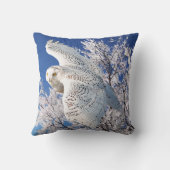 『雪の梟』 クッション (裏面)