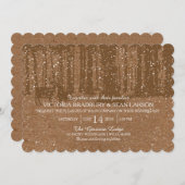 雪の森とデアー | 結婚s 招待状 (正面/裏面)