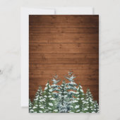 雪の森と森の国の結婚記念日 招待状 (裏面)