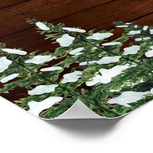 雪の森と森の国キンセアニラのフォトプロップ ポスター (角)