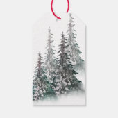 雪の森のクリスマスツリー ギフトタグ (裏面)