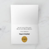 雪の森のクリスマスライト カード (内部)