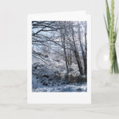 雪の森のクリスマス カード (正面)