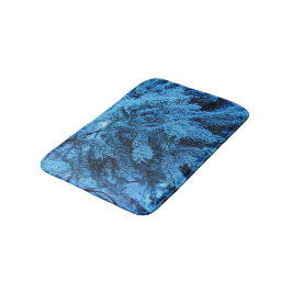 雪の森のトウヒの枝 バスマット