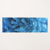 雪の森のトウヒの枝 ヨガマット (正面(横))