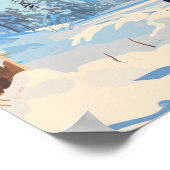 雪の森のバイソン – 愛はがき ポスター (角)