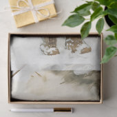 雪の森のバニーと居心地の良いクリスマスフェアリー 薄葉紙 (ギフト)