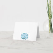 雪の森のブランク・ノートカード シーズンカード (裏面)