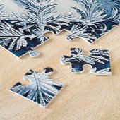 雪の森の中のサンタクロース ジグソーパズル (側面)