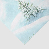 雪の森の冬のクリスマスの風景の切り離し 薄葉紙 (詳細)