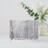 雪の森の回復祈願ポストカード ポストカード (スタンド正面)