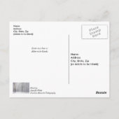 雪の森の回復祈願ポストカード ポストカード (裏面)