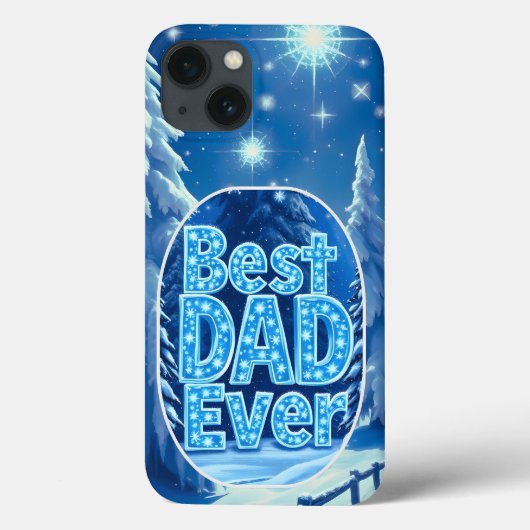雪の森の最高の父iPhoneケース Case-Mate iPhoneケース (裏面)