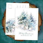 雪の森の松うさぎメリークリスマス シーズンポストカード<br><div class="desc">雪に覆われた冬の松の木には、甘いウサギの家族が霜を降ろす。メリー・書クリスマスは以下のシンプルデザインの台本に含ま後を追れ、追加の行でカスタマイズある。このカードの文字はすべて編集できる。背中にパーソナライズするためのクリスマスメッセージがある。</div>