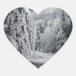雪の森シール ハートシール