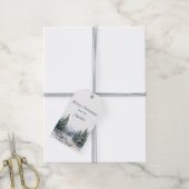 雪の森メリークリスマス ギフトタグ (より糸付き)