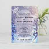 雪の森 |ウィンターウェディング招待状 招待状 (スタンド正面)