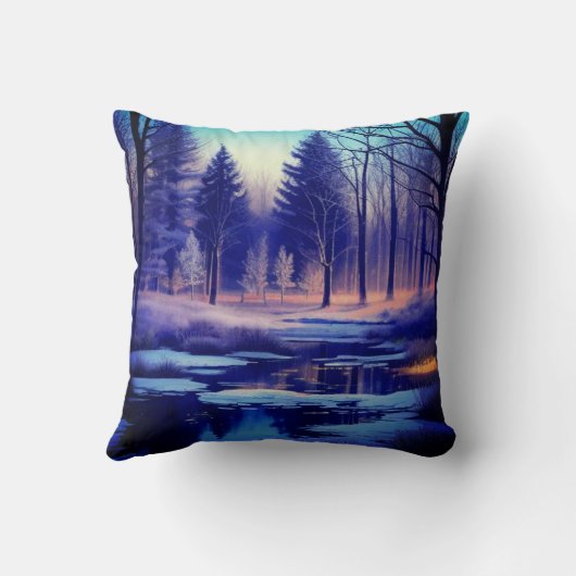 雪の森 クッション (裏面)