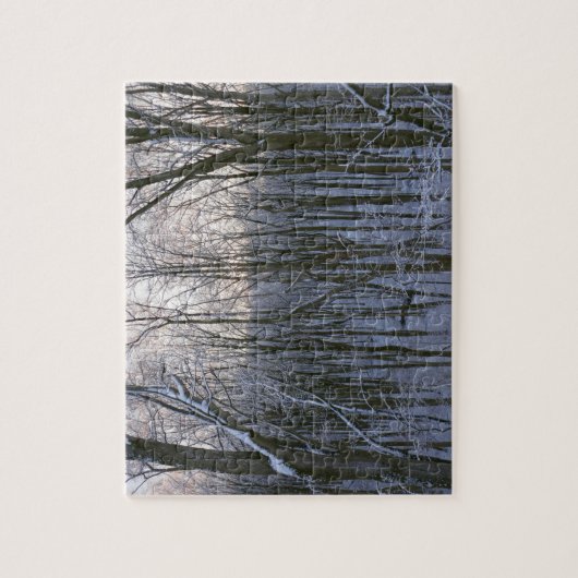 雪の森 ジグソーパズル (縦)