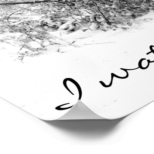 雪の森 ポスター (角)